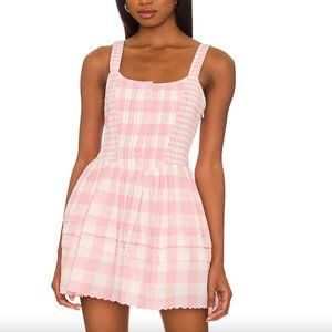 LoveShackFancy Chennedy Dress Groovy Pink NWT Size 2